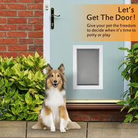 AMZOO Large Replacement Dog Door Flap PetSafe 16 7/8” x 10 1/8” - Matte Gray / Medium / 1 - image 2
