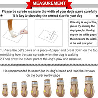 QUMY Dog Shoes for Large Dogs, Medium Dog Boots & Paw Protectors for Winter Snowy Day, Summer Hot Pavement, Waterproof in Rainy Weather, Outdoor Walking, Indoor Hardfloors Anti Slip Sole Khaki 7