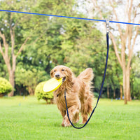 XiaZ Dog Tie Out Cable, Pet Lead for Yard, Camping, Outdoor - 100ft for 1 dog / Blue - image 4