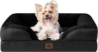 EHEYCIGA Orthopedic Dog Beds Large Sized Dog - Black / 24.0"l X 18.0"w X 6.0"th