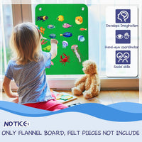 Yunsailing felt story boards for kids, 4 black flannel boards with grommets - view 19