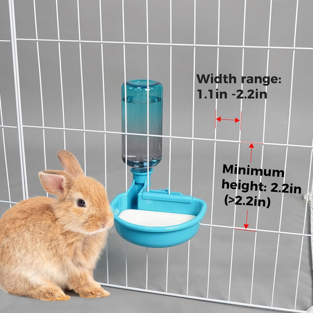 VANNON Gravity Pet Water Bowl, Grey - 16oz / F-Gradient Blue - image 3