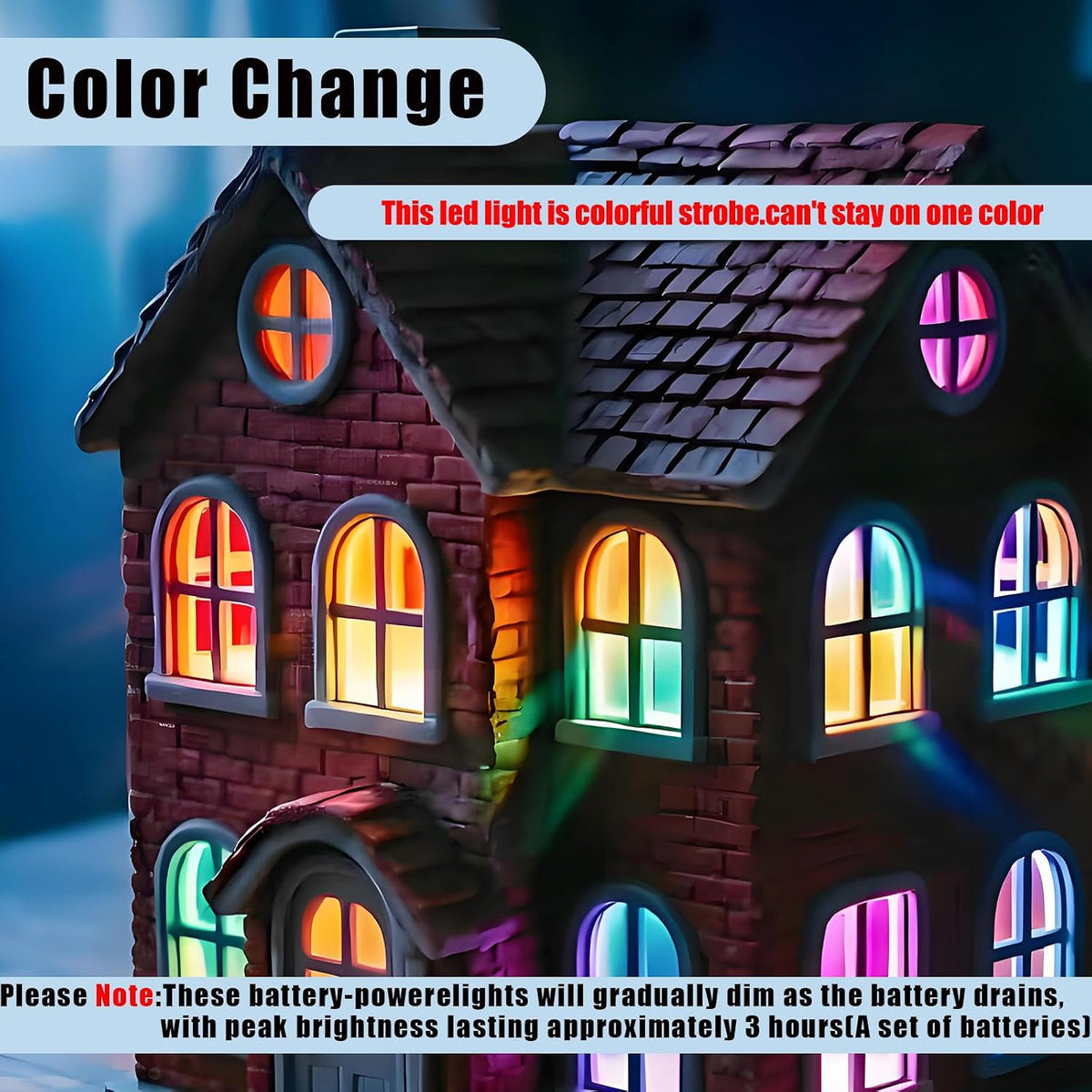 Mini Led Lights 10pc Small Led Lights Battery Powered Tiny Light Warm - Multicolored - image 2