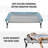 Veehoo Cooling Elevated Dog Bed - Grey / 50.5"L x 33.5"W x 12.0"Th - image 2