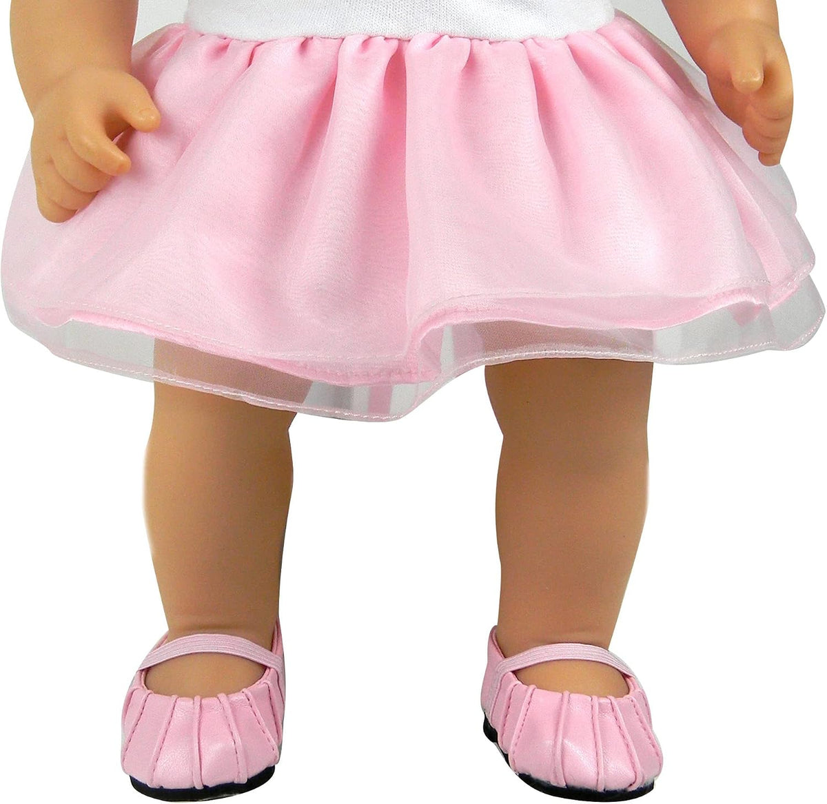Sophia's Faux-Leather Pleated Dress Shoes with Elastic Straps for 15 - image 4