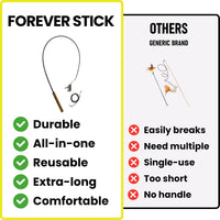 Forever Stick Unbreakable Cat Wand Toy, Durable Feather Teaser – Essentials for Cats - Forever Stick 2-Pack - image 4