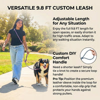 Hands Free Multifunctional Dog Leash for 1 or 2 Dogs - Tapestry Blue - image 4
