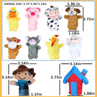 RIY 10Pcs Story Time Finger Puppets - Old Macdonald Had A Farm - image 3