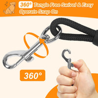 Vivifying Floating Long Dog Leash - 20ft / Black - image 3