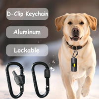Metal Dog Poop Bag Holder 2-Pack w/Leash Clip - Dark / 2 Holders 30 Bags - image 3
