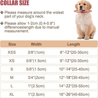 Reflective Dog Collar, Puppy Collar with Buckle Adjustable - Navy Blue / Large :Width 1",Neck 14-22" - image 2