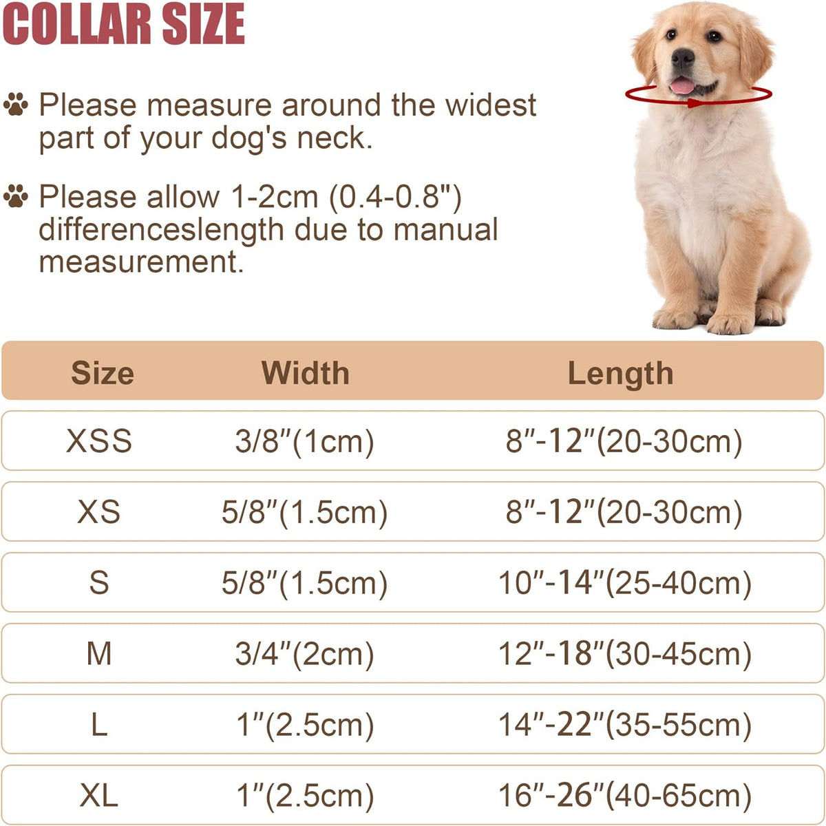 Reflective Dog Collar, Puppy Collar with Buckle Adjustable - Navy Blue / Large :Width 1",Neck 14-22" - image 2