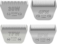 Wide Blade 4FW, Pet Dog Grooming Blade Compatible with Andis,Oster A5,Wahl km10 Clippers, Grooming Wide Blade, A5 Type Blade,for Animal Dog,Cat,Horse (30W+7FW+5FW+4FW)