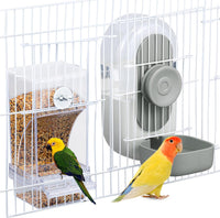 Lemtrflo No Mess Bird Feeder Water Dispenser - Gray