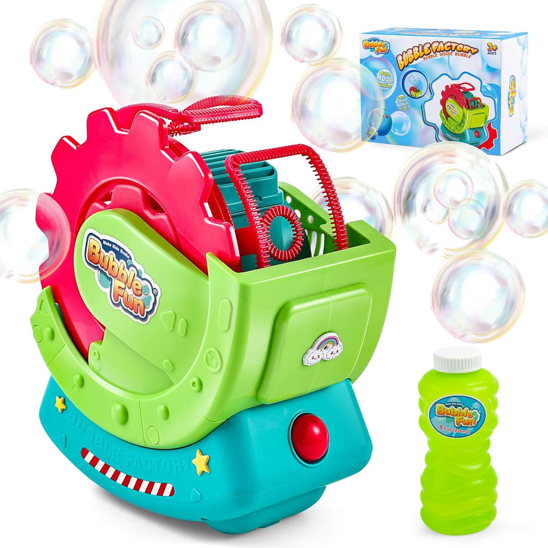 Bubble Machine for Toddlers Kids & Pets with 8oz Safe Solution – Fun for Kids & Family