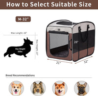 Dog Kennels and Crates for Medium Dogs - Brown / 32.0"L x 21.0"W x 26.0"H - image 2