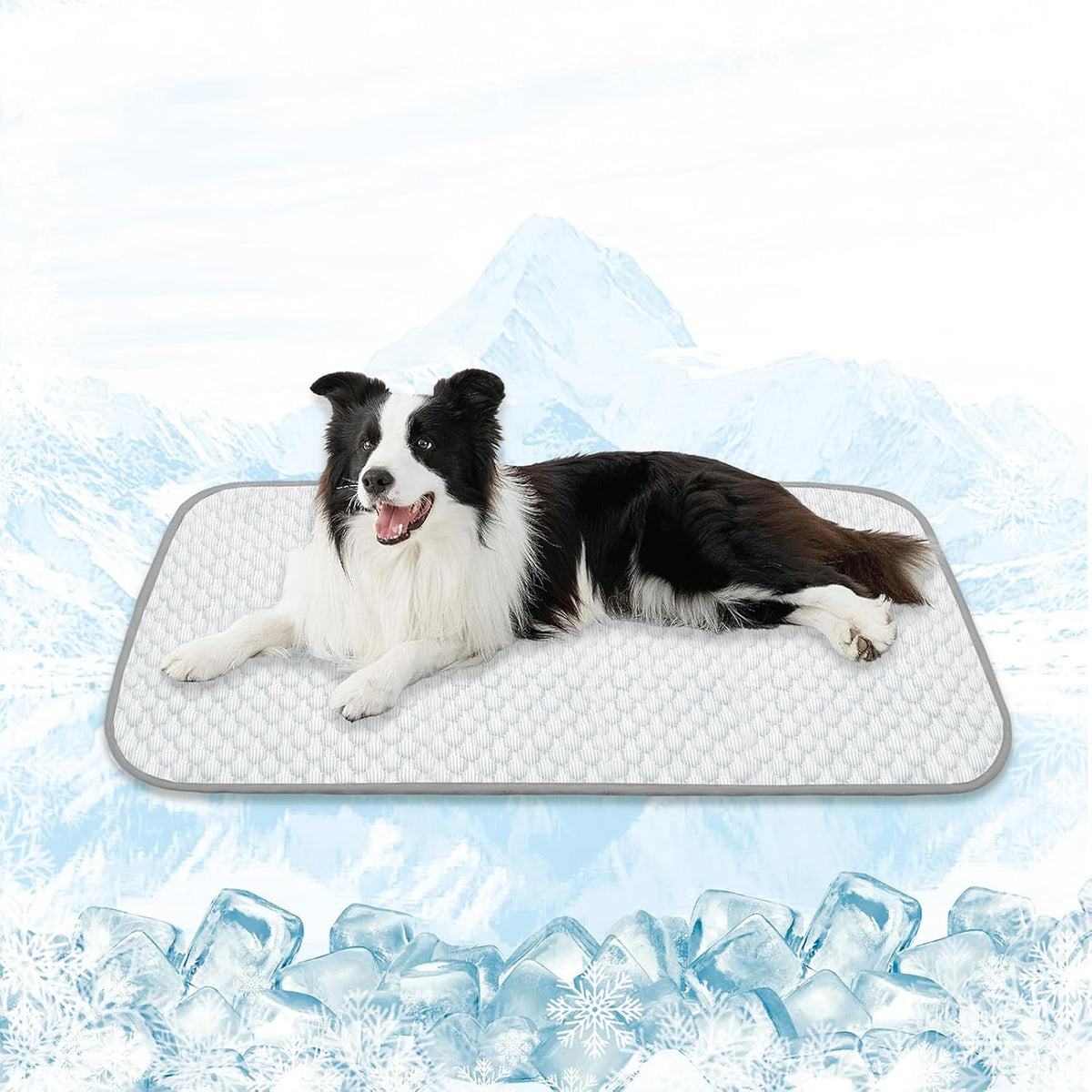 MICROCOSMOS Dog Sleeping Pad & Pet Cooling Mat - 40" x 28" / GreyWhite
