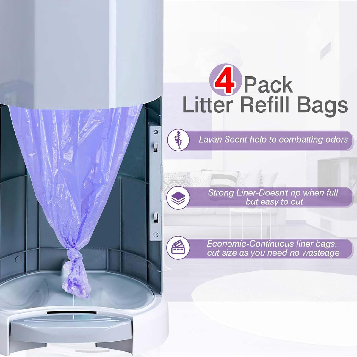 Litter Refill Bags Compatible with Litter Chanp - image 3