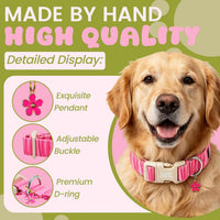 Elegant little tail Fall Dog Collar - P-Pink / Large (Pack of 1) - image 2