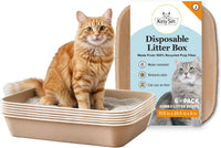 Kitty Sift Disposable Cat Litter Box Large - Litter Box Only / Jumbo (6-Piece Set)