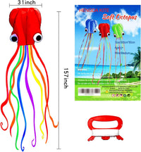 Hengda Kite Soft Octopus Kite Series - 3 / Blue+Red+Green - image 2