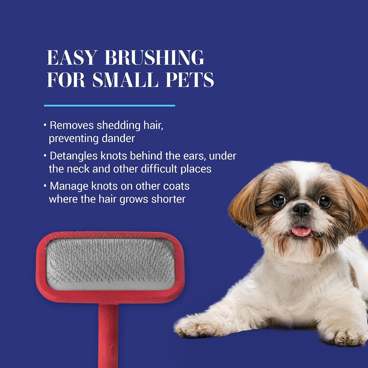 Chris Christensen Mark I Slicker Brush for Dogs - Mark II Small-RED - image 3