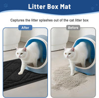 Smiry Cat Litter Box Mat 30x17 - 36x24 / Black - image 4