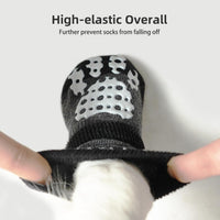 PUPTECK Anti-Slip Dog Socks with Double Sides Grips for Small Medium - Grey / X-Small (4 Count) - image 3