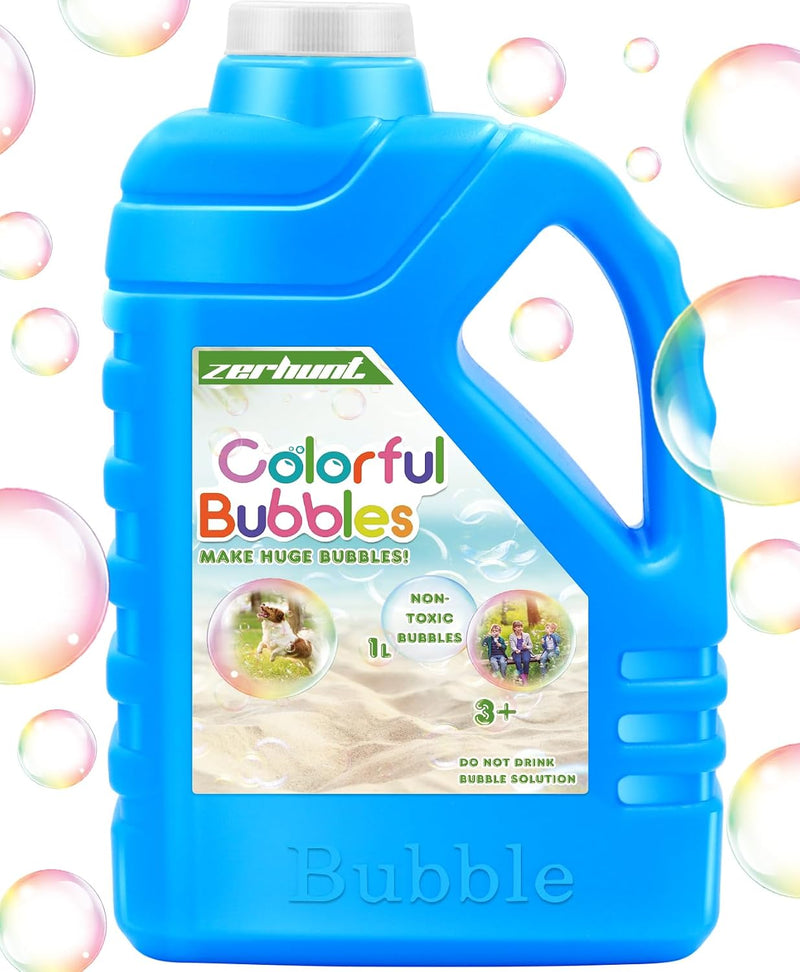 Zerhunt Bubble Solution Refill 33.8 OZ: Bubble Concentrate Solution