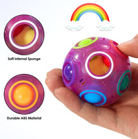 Vdealen Magic Rainbow Puzzle Ball - Purple - image 3