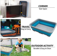 Fhiny Open Cat Litter Box - Blue-S / 1PCS - image 2