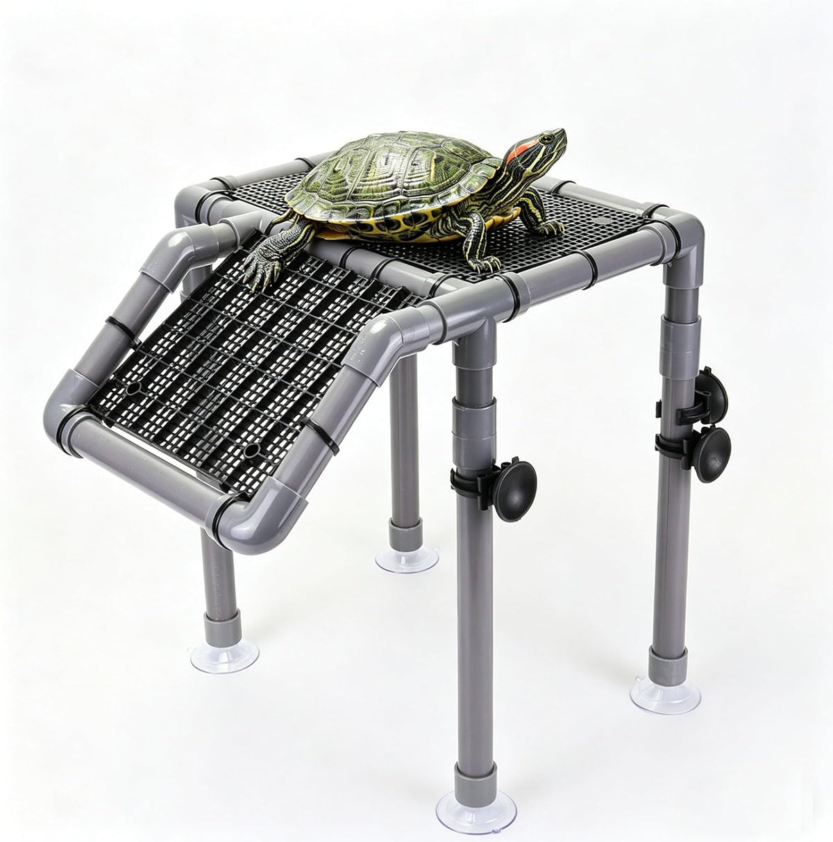 Large Turtle Basking Platform for Aquatic Turtles – Essentials for Fish - Basking Platform 10.8" W × 7.7" D