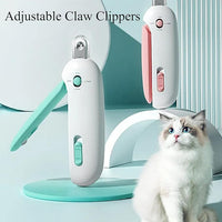Celery Pets Nail Clippers, Adjustable Claw Clippers for Cats, Round-Hole Trimmer with Dust Storage, Safe Pet Claw Clipper Grooming Tool, Adjustable Nail Cutter for Small Large Cat/Dog (Pink)