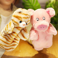 ZUXUCUVU 10 inch plush tabby cat hand puppet in soft fuzzy fabric - view 4