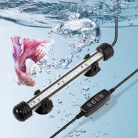 DaToo 4W 7.5inch Submersible Aquarium Light Underwater Fish Tank - 4W 7.5inch (With Timer&Dimmer)