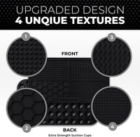 Dog Lick Mat for Dogs, Feeding Pad for Anxious Pets Plus 4 Different Puzzles for Mental Stimulation - 2 Pack / Black - image 2