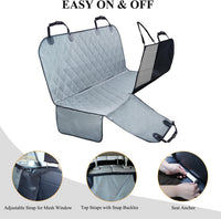 VIVAGLORY Dog Seat Cover Dog Hammock, Standard - Standard (width 52") / Grey - image 2
