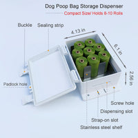 Small Dog Waste Station for Home 1.3Gallon/5L Mountable Doggie Trash - White - image 2