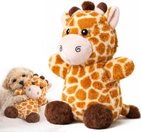 Soft Plush Giraffe Dog Toy for Small & Medium Dogs and Puppies – Essentials for Dogs - Giraffe