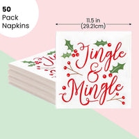 Sparkle and Bash It's a Boy Napkins, Blue & Gold Foil, 3-Ply - Jingle & Mingle / 5 x 5 Inches - image 2