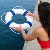 CtopoGo 20 inch foam throw ring buoy life preserver with cloth cover - view 9