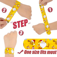 AMOR PRESENT 64 pack Halloween slap bracelets with jack-o-lantern, bat and spider designs - view 7