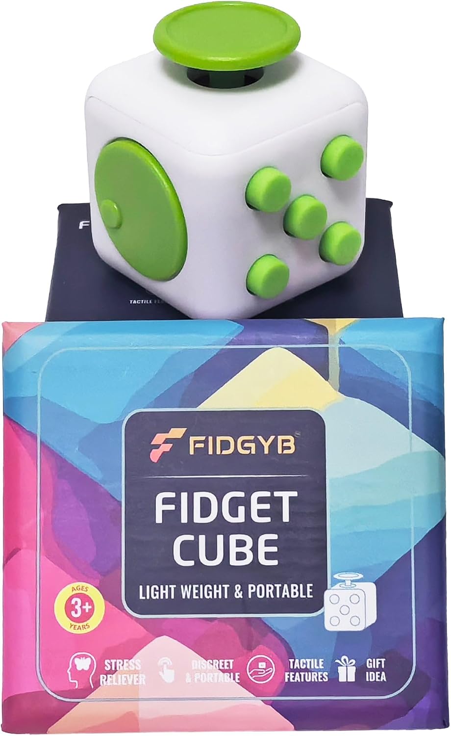 Cube Fidget Toy for Adults & Kids, Smooth - WG