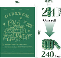 24 Rolls 240 Coreless Dog Poo Bags - 240 Count (Pack of 1) - image 3