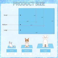 NACOCO Summer Pet Cooling Mat - M: 19.5" x 27.5'' / Blue Castle - image 4