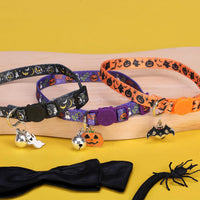 Cat Collar Breakaway, Soft Kitten Collar with Bell, Daisy - Halloween (Pack of 3) - image 3
