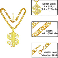 FUNKA Gold Chain Dog Collar Adjustable Cuban Link Dog Necklace - image 2