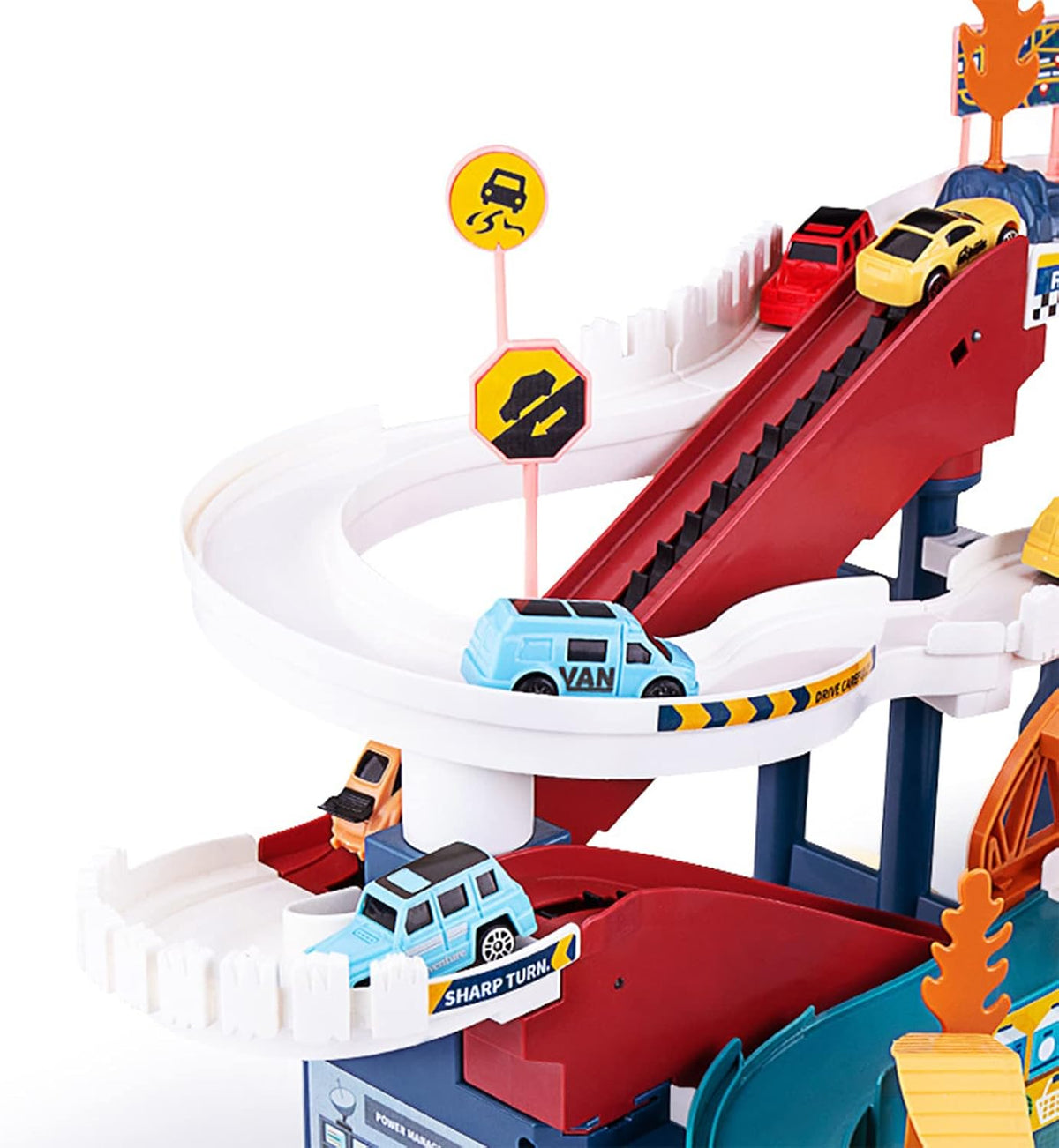 Toy Car Ramp Track Dinosaur Climbing Hills Railcar Colorful Vehicles - image 4
