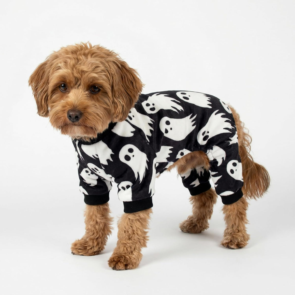 Fitwarm ghost print dog pajamas for small dogs in size medium - view 3