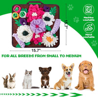 Snuffle Mat for Dogs,Dog Feeding Mat Sniff Mat Interactive Dog Puzzle Mat for Training and Stress - coffee - image 3